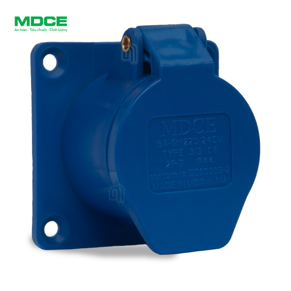 Ổ cắm công nghiệp 16A cố định 3 chân MD313